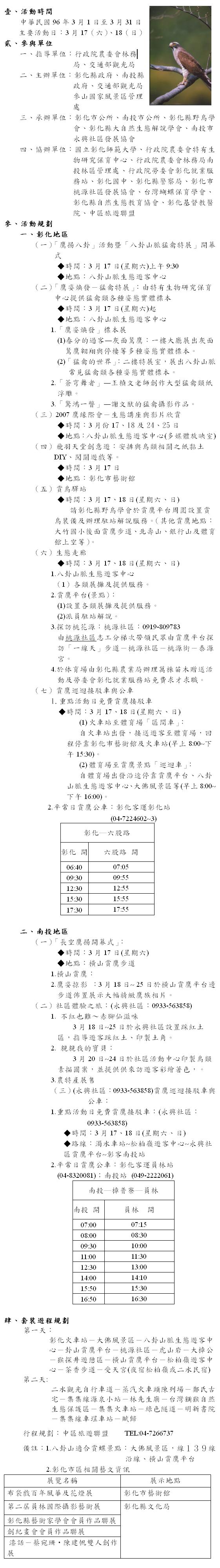 2007鷹揚八卦－全民賞鷹