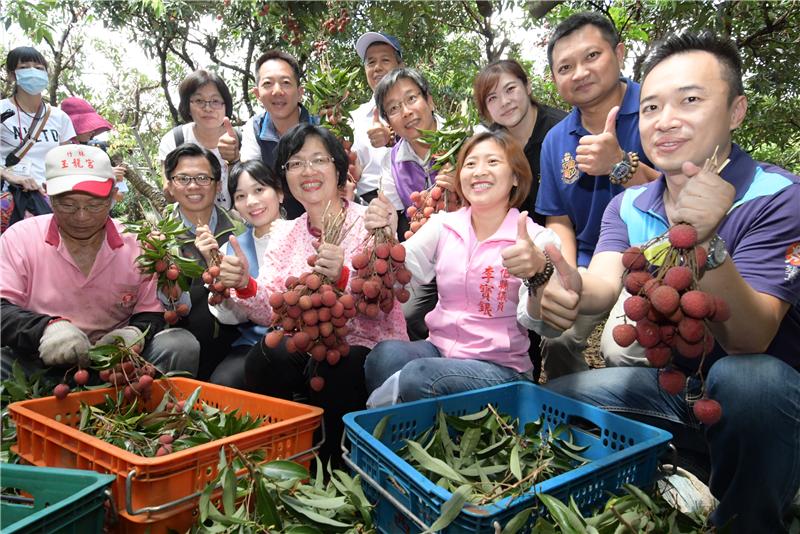 王縣長到芬園關心彰化縣荔枝產銷情形 食在地、享當季 歡迎來彰化縣遊玩體驗採果趣