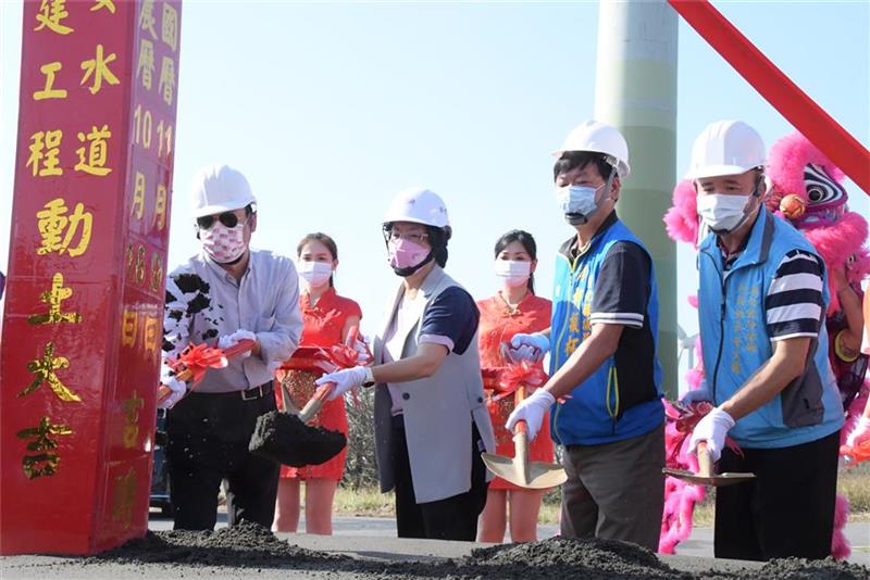 大喜事！彰化縣西濱慶安水道水岸遊憩公園整建工程開工了！ 未來串聯濱海遊憩水岸藍帶