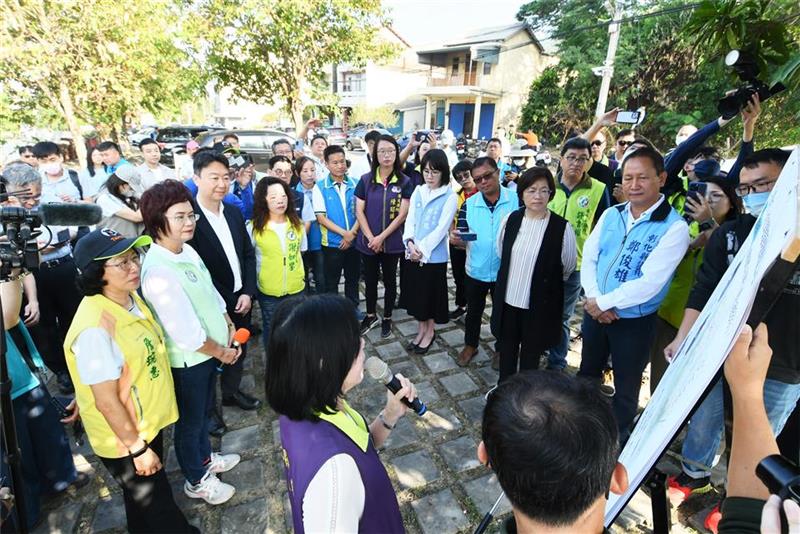 立法院交通委員會考察彰化地區交通及觀光建設 爭取打通八堡圳水岸廊道 串連三鐵跑水自行車道