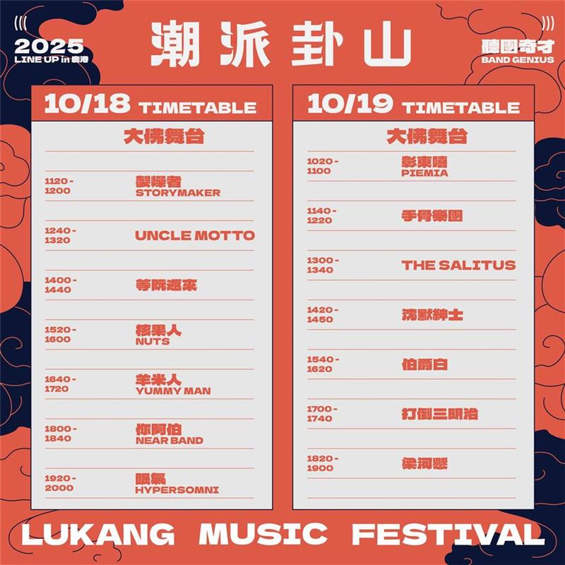 潮派鹿港熱潮延燒！10 月 18 日、19 日與你相約潮派卦山　不見不散