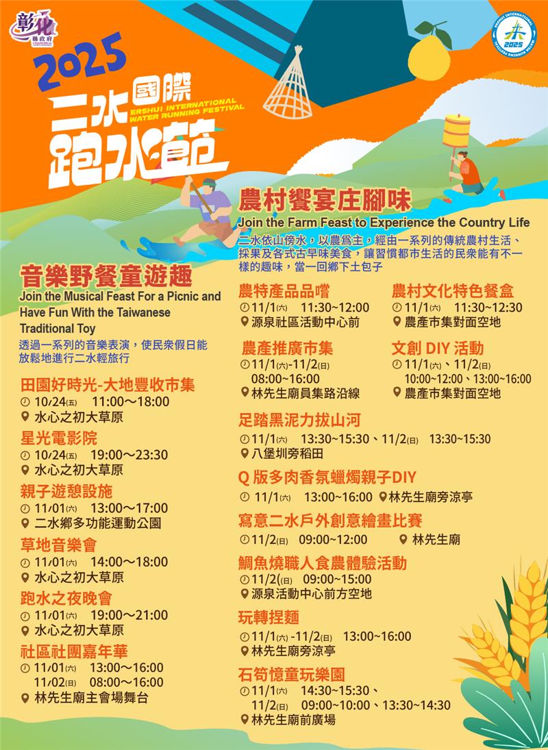 🌊💧 全台唯一水圳慶典｜2025跑水節11/1-11/2 盛大登場！