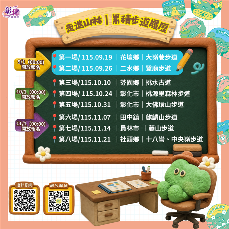 🌞 9/1 開始報名，一起成為卦山無限旅行社的一員吧!!