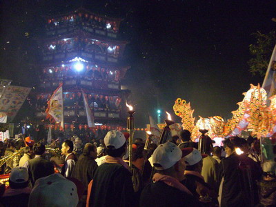 白沙坑燈排迎え（迎燈排）文化祭り