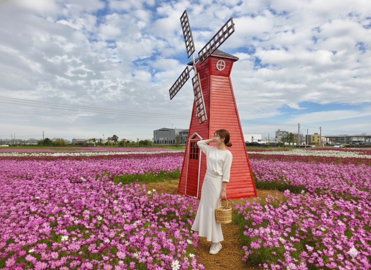 走進秀水金陵的花海時光