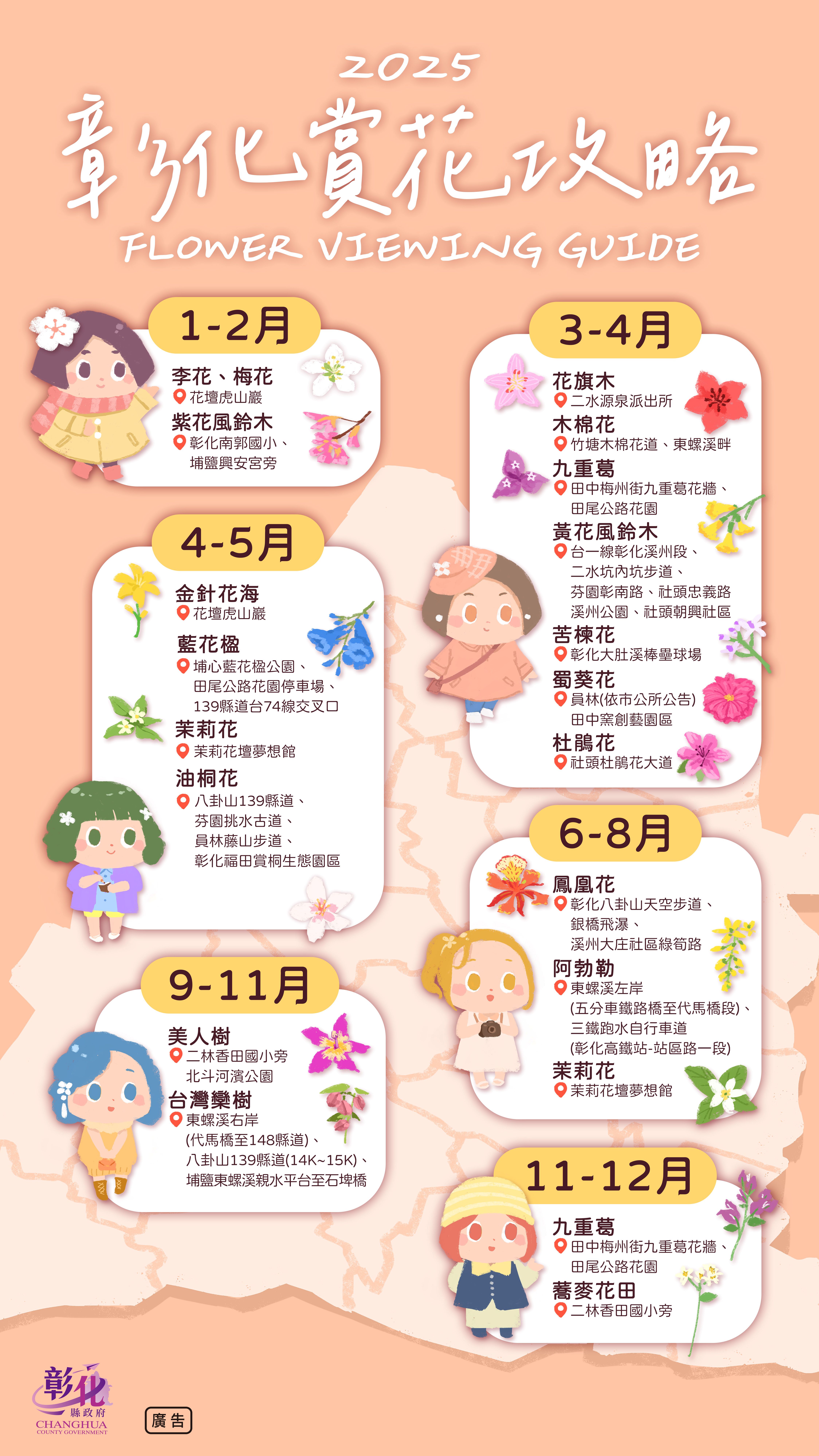 2025彰化賞花攻略