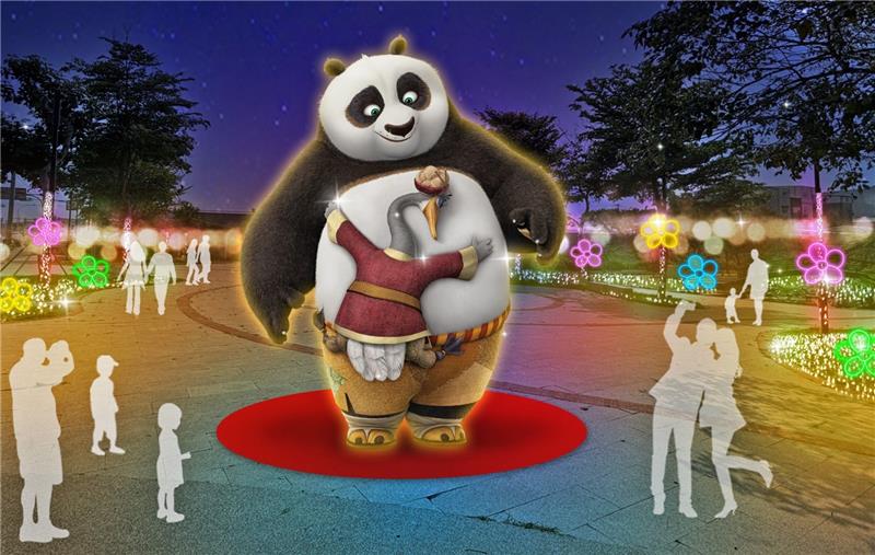 Attention, Kung Fu Fans! The 2026 Lukang Small Town Light Festival proudly presents the legendary Kung Fu master, Po, making his grand debut in Lukang! 